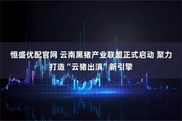 恒盛优配官网 云南黑猪产业联盟正式启动 聚力打造“云猪出滇”新引擎