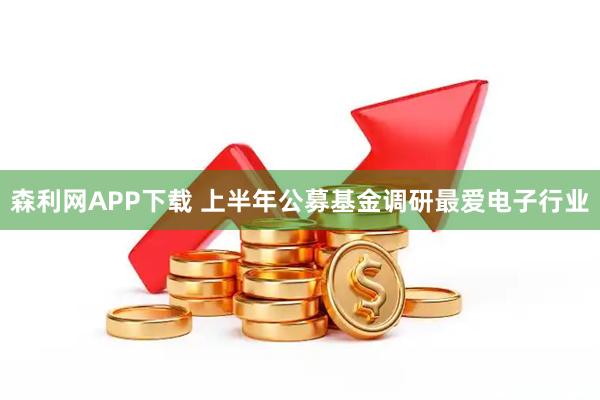 森利网APP下载 上半年公募基金调研最爱电子行业