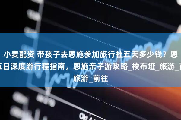 小麦配资 带孩子去恩施参加旅行社五天多少钱？恩施五日深度游行程指南，恩施亲子游攻略_梭布垭_旅游_前往